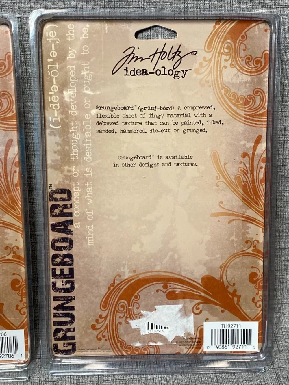 NEW Tim Holtz Idea-ology Grungeboard Harlequin Basics & Harlequin Shapes